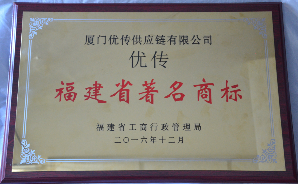 Well-known Enterprise Trademark in Fujian Province